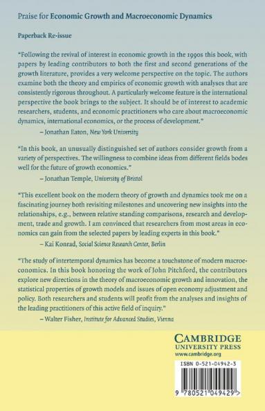 Economic Growth and Macroeconomic Dynamics