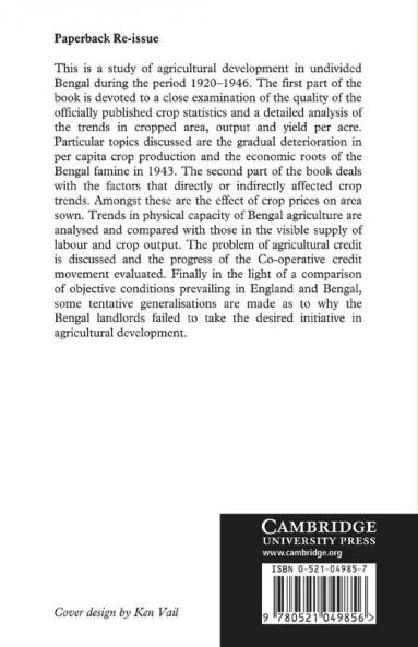 Bengal Agriculture 1920 1946