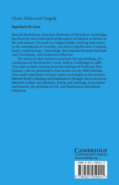 Christ Ethics and Tragedy