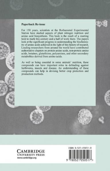 Amino Acids and Their Derivatives in Higher Plants