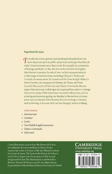 Gestures and Looks in Medieval Narrative