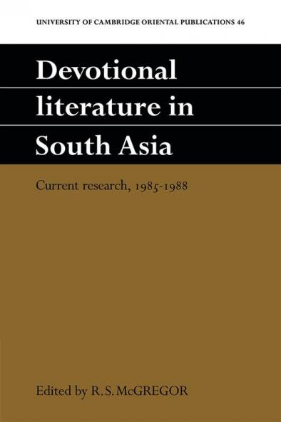 Devotional Literature in South Asia