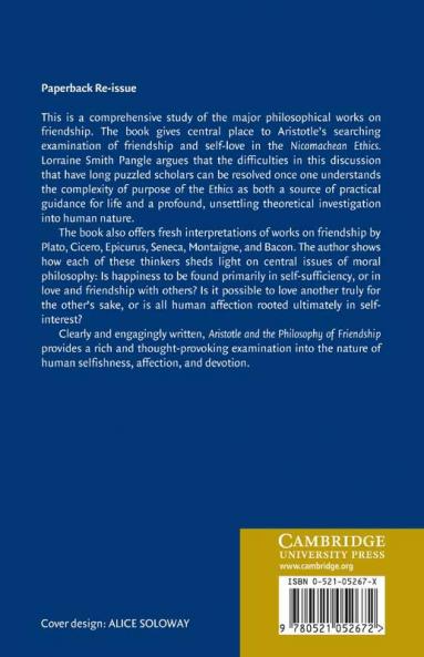 Aristotle and the Philosophy of Friendship