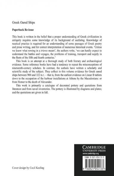 Greek Oared Ships 900 322 BC