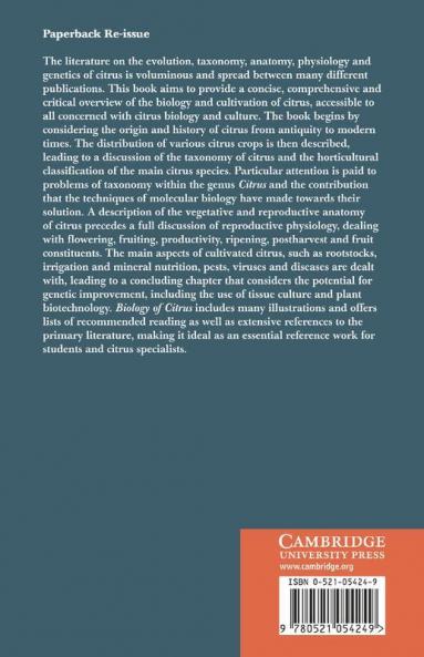 The Biology of Citrus