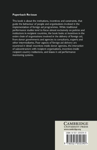 The Institutional Economics of Foreign Aid