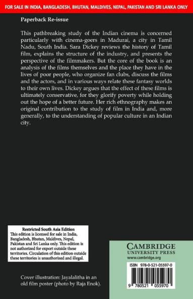 CINEMA AND THE URBAN POOR IN SOUTH INDIA (SOUTH ASIA EDITION)