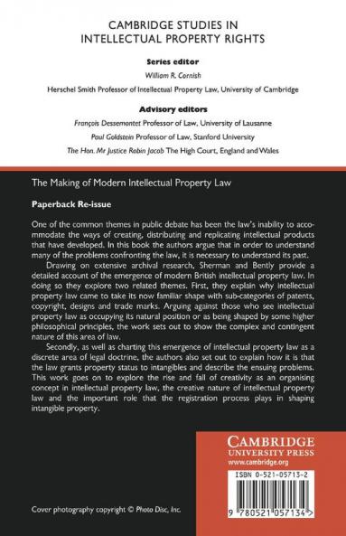 The Making of Modern Intellectual Property Law