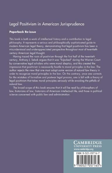 Legal Positivism in American Jurisprudence