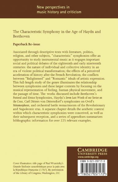 The Characteristic Symphony in the Age of Haydn and Beethoven