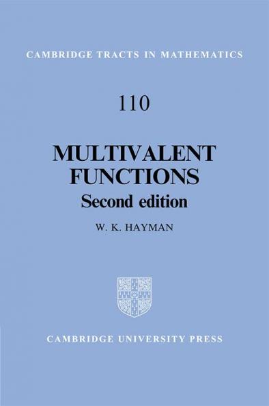 Multivalent Functions