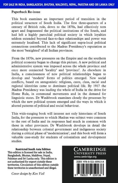 THE EMERGENCE OF PROVINCIAL POLITICS (SOUTH ASIA EDITION)