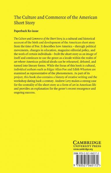 The Culture and Commerce of the American Short Story