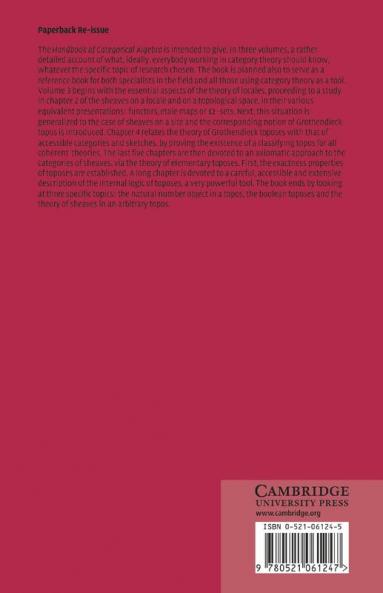 Handbook of Categorical Algebra