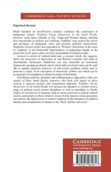 Tradition Versus Democracy in the South Pacific