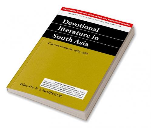 DEVOTIONAL LITERATURE IN SOUTH ASIA (SOUTH ASIA EDITION)