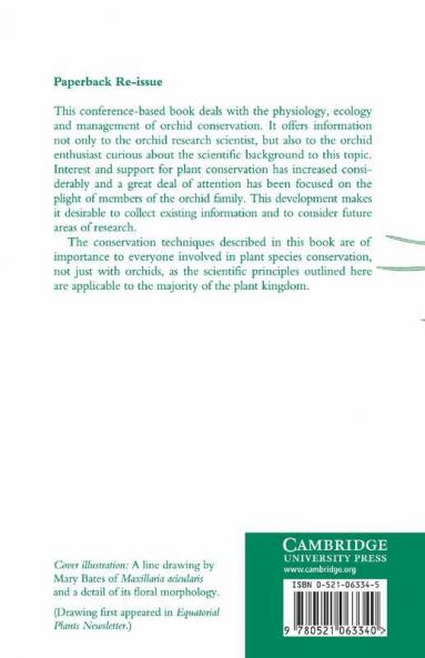 Modern Methods in Orchid Conservation
