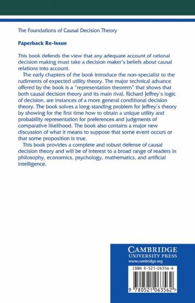 The Foundations of Causal Decision Theory