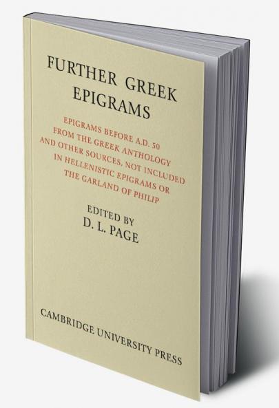 Further Greek Epigrams