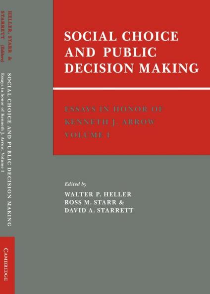 Essays in Honor of Kenneth J. Arrow