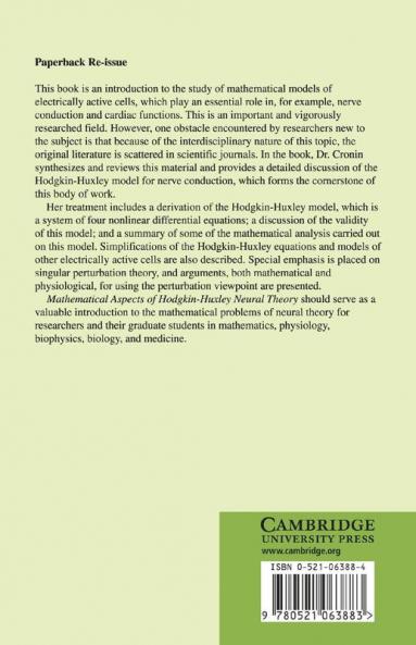 Mathematical Aspects of Hodgkin-Huxley Neural Theory
