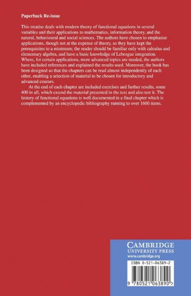 Functional Equations in Several Variables