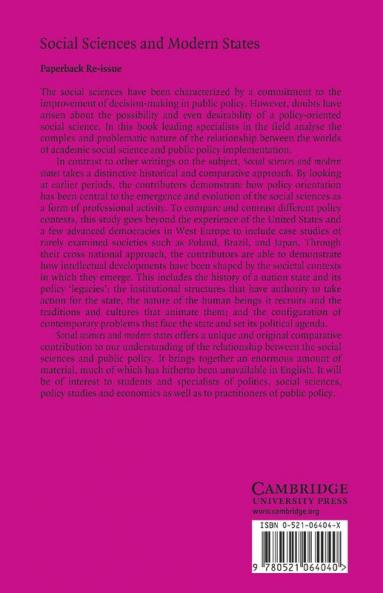 Social Sciences and Modern States