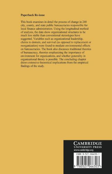 Change in Public Bureaucracies
