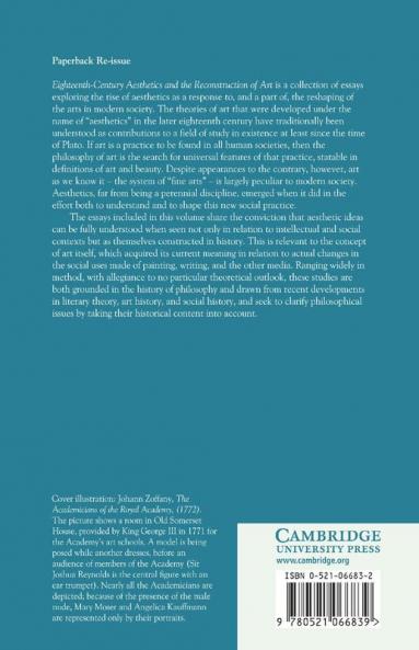 Eighteenth-Century Aesthetics and the Reconstruction of Art