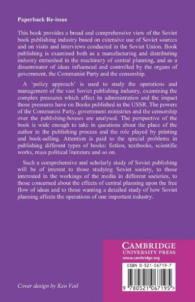 Soviet Book Publishing Policy
