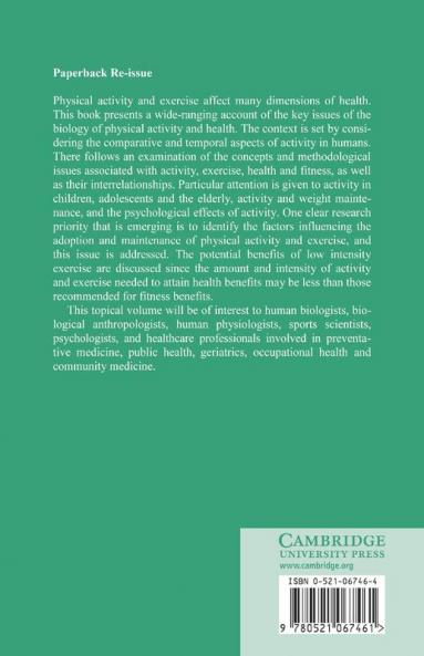 Physical Activity and Health