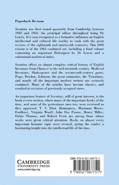 Scrutiny Vol. 6 1937-38