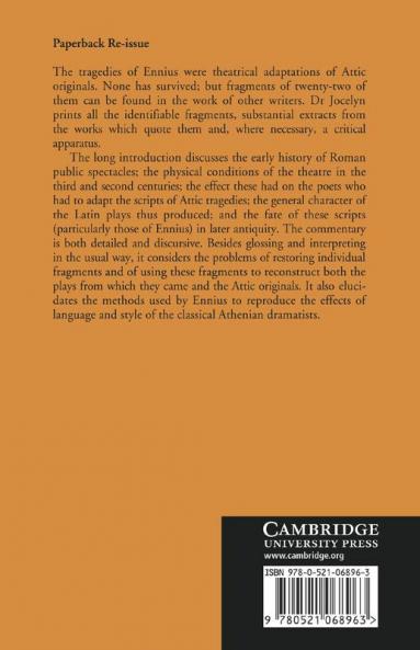 The Tragedies of Ennius