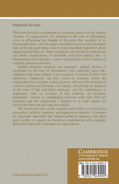 Economic Behaviour Within Organizations