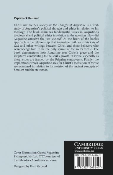 Christ and the Just Society in the Thought of Augustine