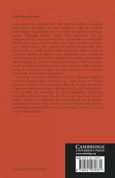 Stylistic Variation in Prehistoric Ceramics