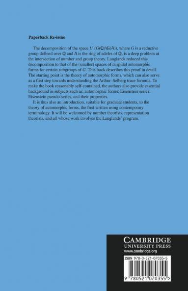 Spectral Decomposition and Eisenstein Series
