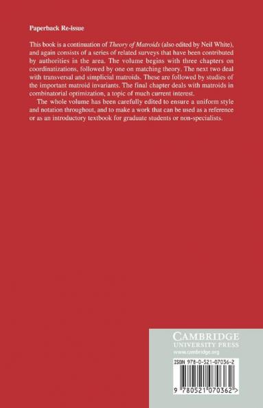 Combinatorial Geometries