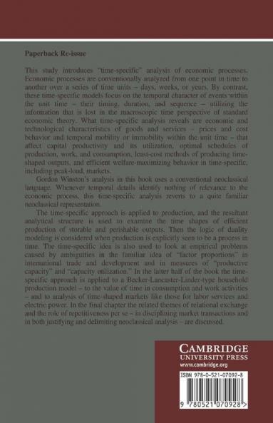 The Timing of Economic Activities