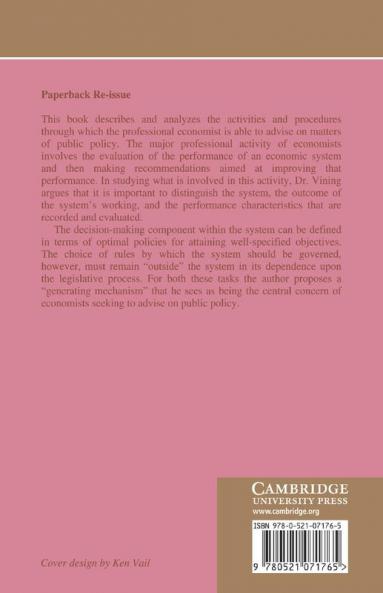 On Appraising the Performance of an Economic System