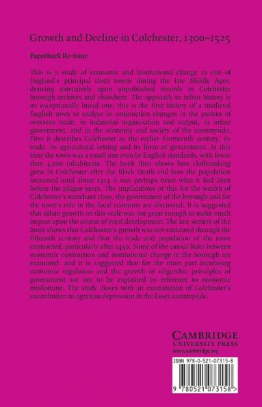 Growth and Decline in Colchester 1300-1525