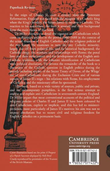 Popery and Politics in England 1660 1688