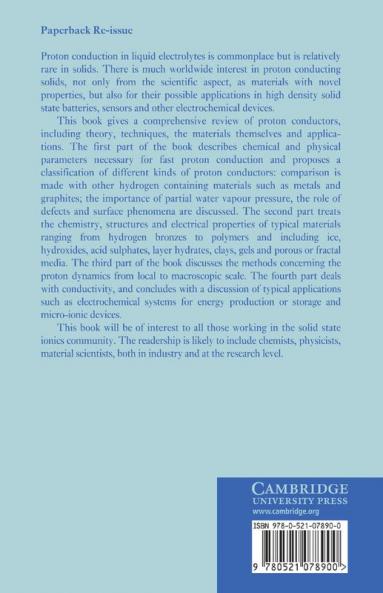 Proton Conductors