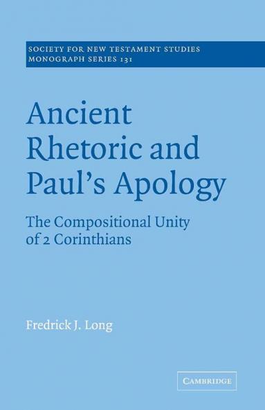 Ancient Rhetoric and Paul's Apology