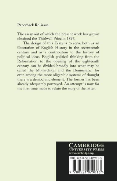 English Democratic Ideas in the Seventeenth Century