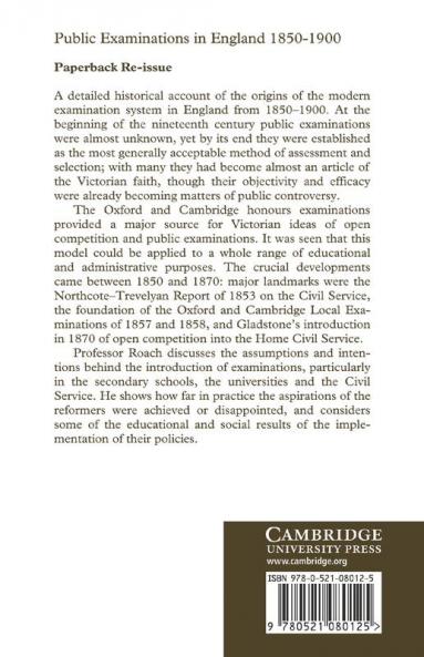 Public Examinations in England 1850 1900
