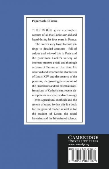 Lockes Travels in France 1675 1679