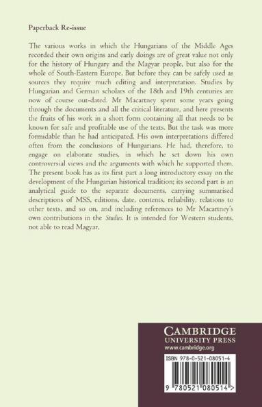 The Medieval Hungarian Historians
