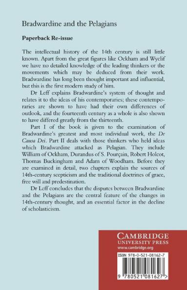 Bradwardine and the Pelagians