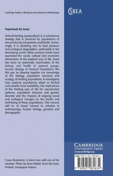 The Human Biology of Pastoral Populations